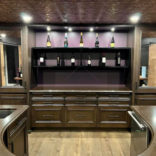 Custom fabricated shelving by Fulcher Fabrication
