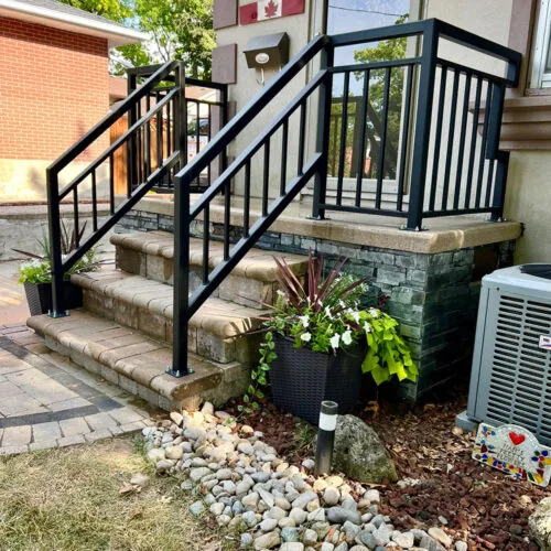 Exterior railing by Fulcher Fabrication